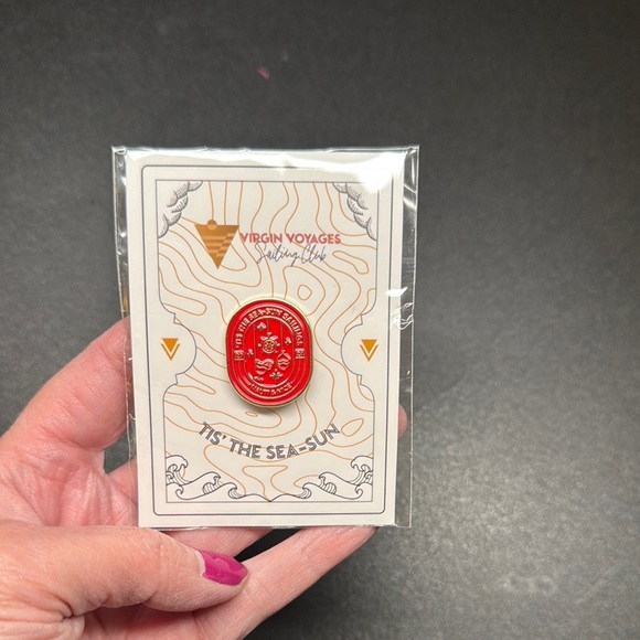 Virgin Voyages Gold Pin - Picture 2 of 3